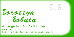 dorottya bobula business card